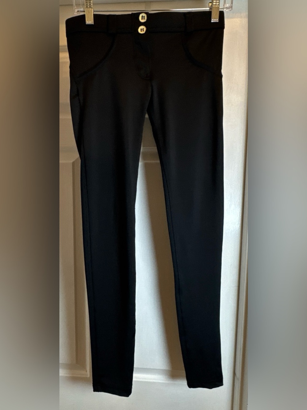 Freddy WR.UP Black Low Rise Push Up Pull On Skinny Pants Size XS Club Party